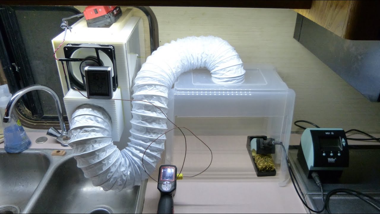 DIY Solder Fume Extractor using Heat Recovery Ventilator