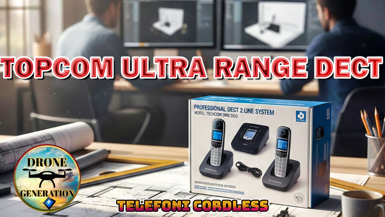 ☎️Telefono Cordless Potente Design Ergonomico Topcom Ultra Range Dect 📟@DroneGenerationEquipment