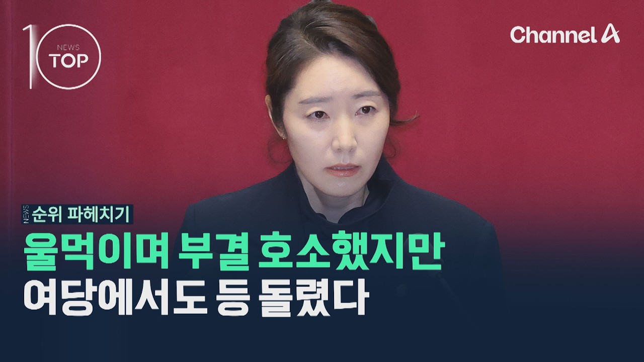 울먹이며 부결 호소했지만 여당에서도 등 돌렸다 / 채널A / 뉴스TOP10