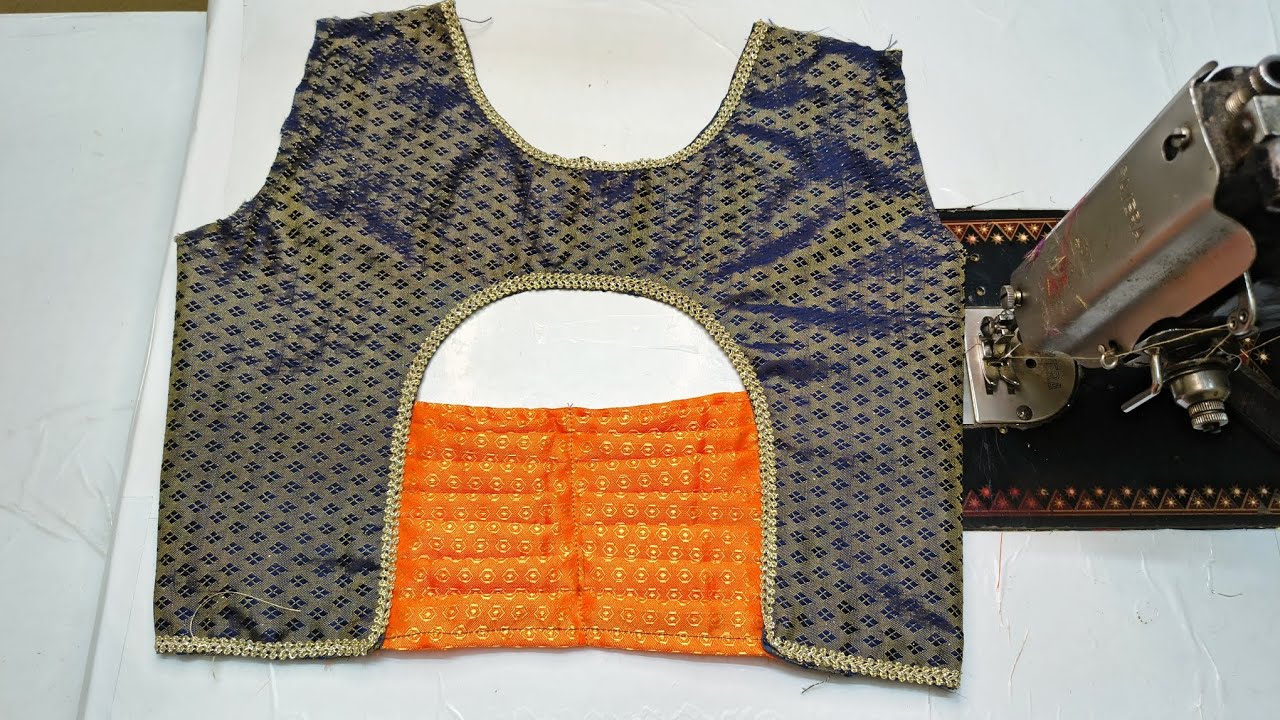 Latest blouse design || cutting ✂️ and stitching full video || new blouse design||back neck design 