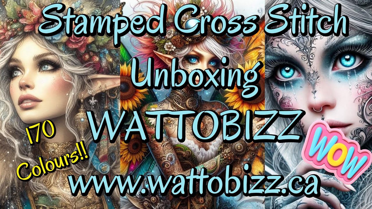 WATTOBIZZ!!! #WATTOBIZZ #stampedcrossstitch #pointdecroix #flosstube #crossstitchaddict #embroidery