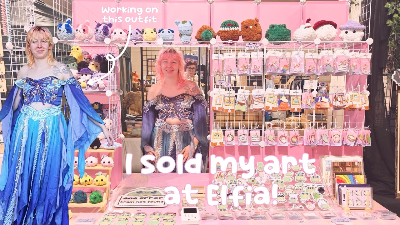 I sold my art at Elfia! | Studio vlog