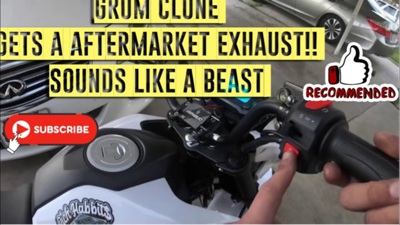 Boom Vader 125 (Grom Clone) gets new aftermarket exhaust sounds like a beast