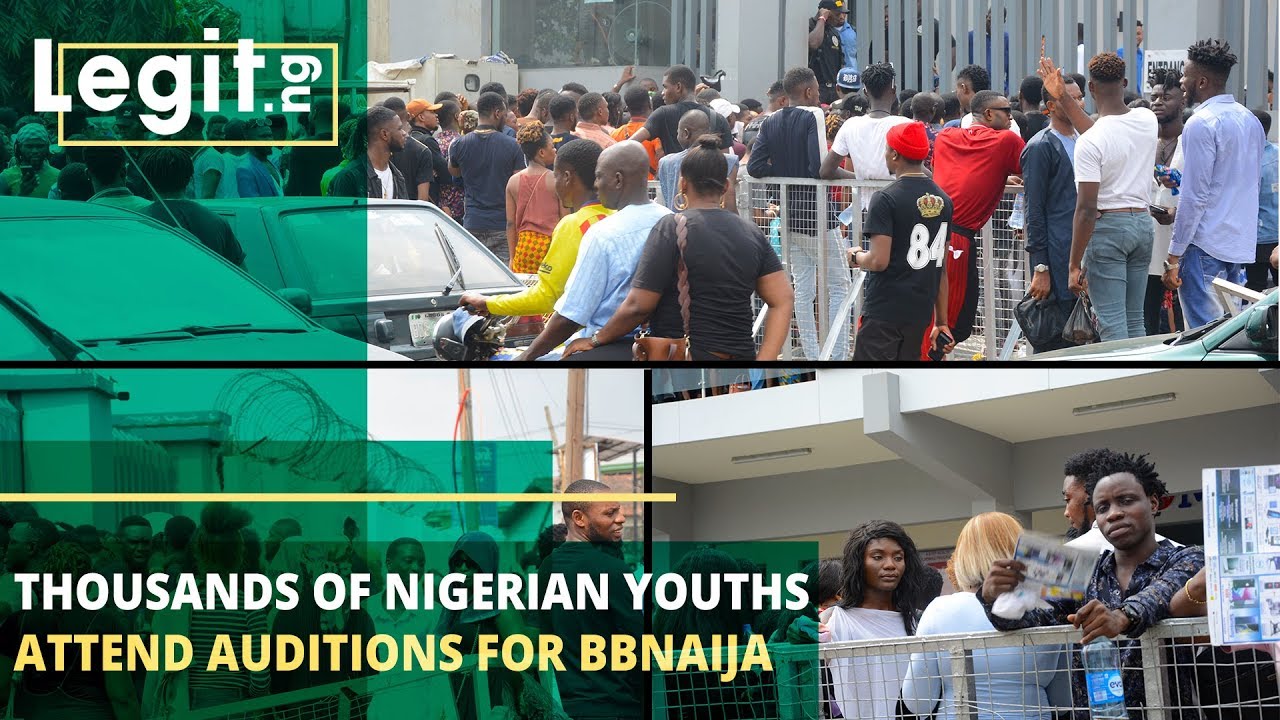 Thousands of Nigerian youths attend auditions for BBNaija | Legit TV