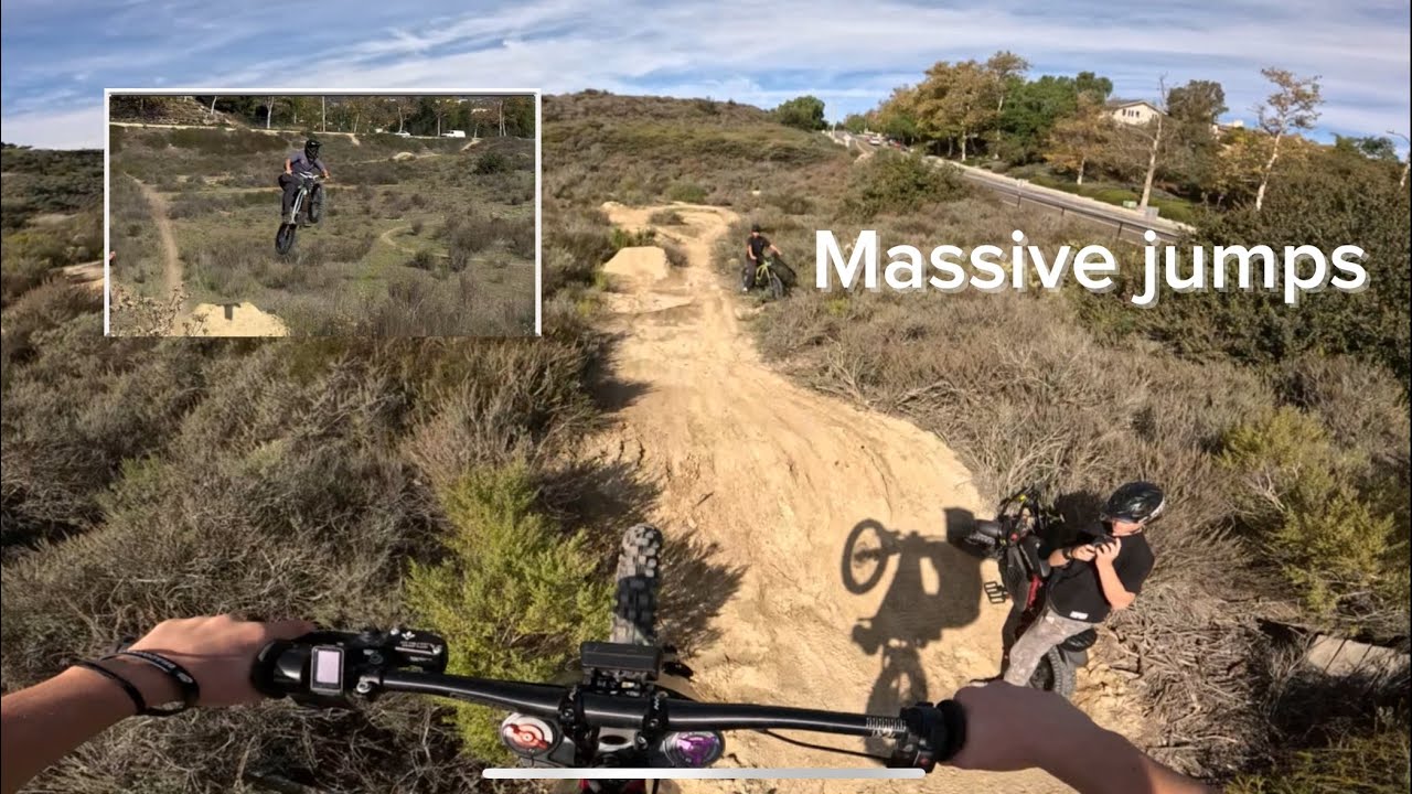 Surron hits massive jumps