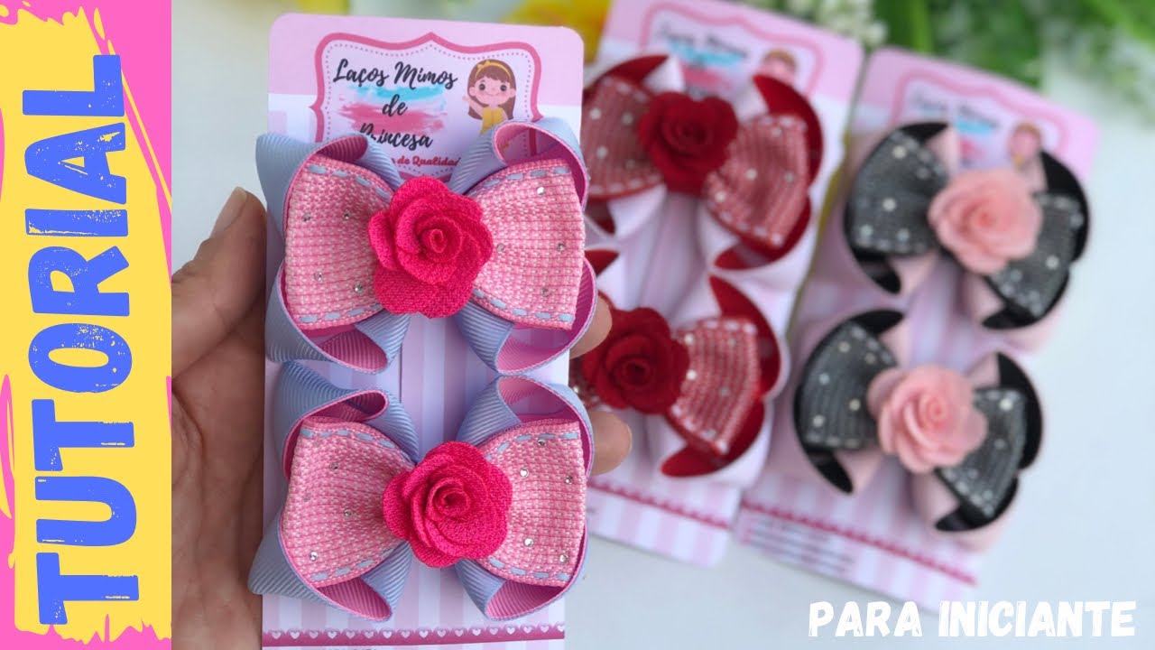 Laço Boutique Estilo com Gravatinha🎀- Dy Ribbon Bow Hair