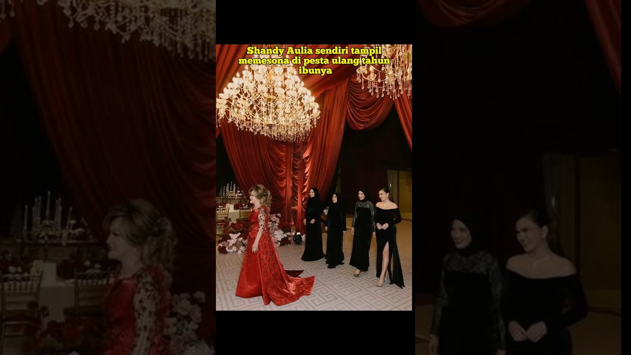 MOMEN SHANDY AULIA RAYAKAN ULTAH SANG IBUNDA KE 68 TAHUN 