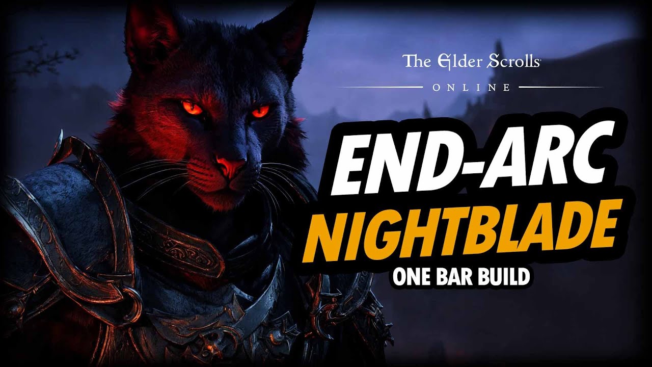 ESO - Infinite Archive One Bar Nightblade Build -  (Status Pro build variant)