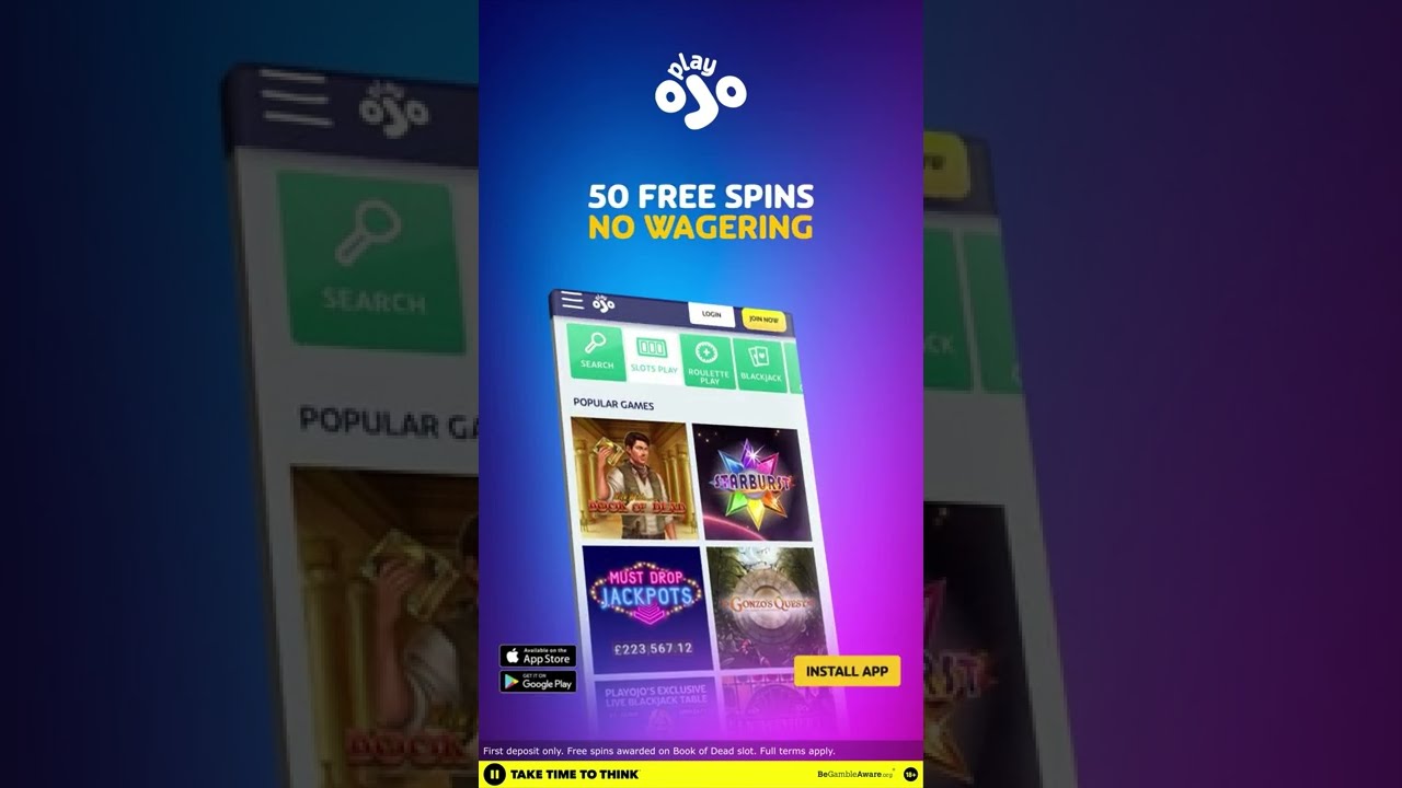 PlayOJO - 50 Free Spins - No Wagering