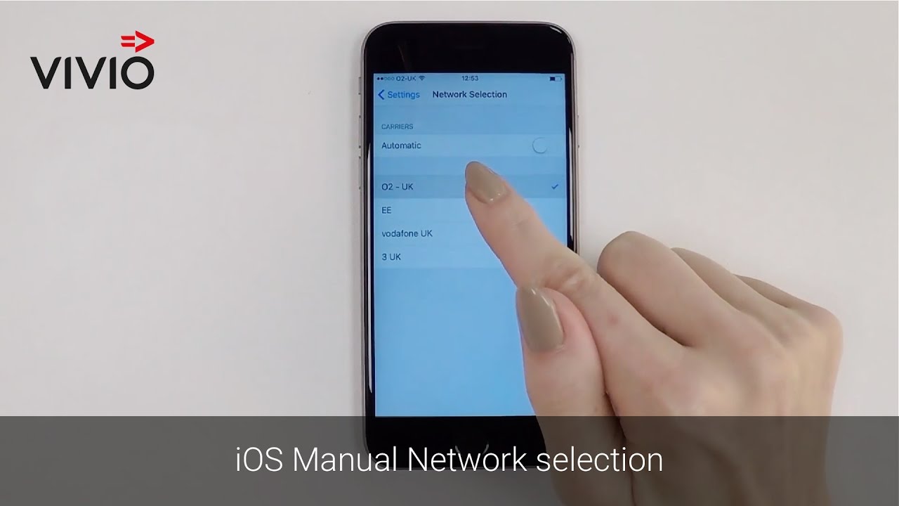 iOS Manual Network selection