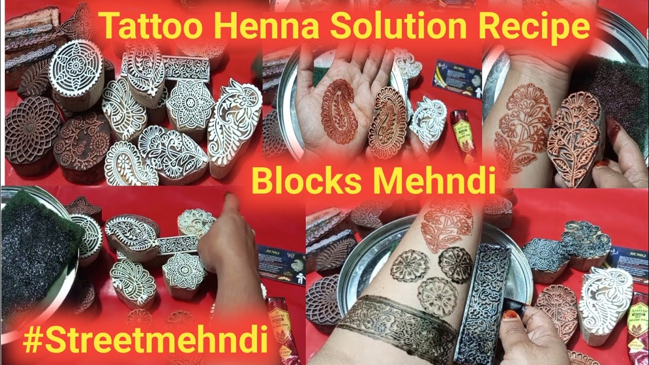Block Mehndi Design | Stamp Mehndi For Begginers | Street Mehndi | Tattoo Mehndi | Instant Mehndi
