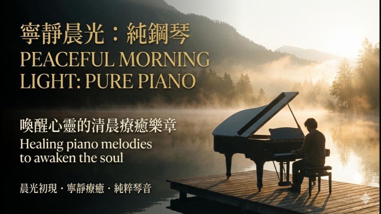 【晨曦療癒】寧靜晨光純鋼琴：喚醒心靈的清晨清透旋律 ☕️ Peaceful Morning Light: Pure Piano for Healing
