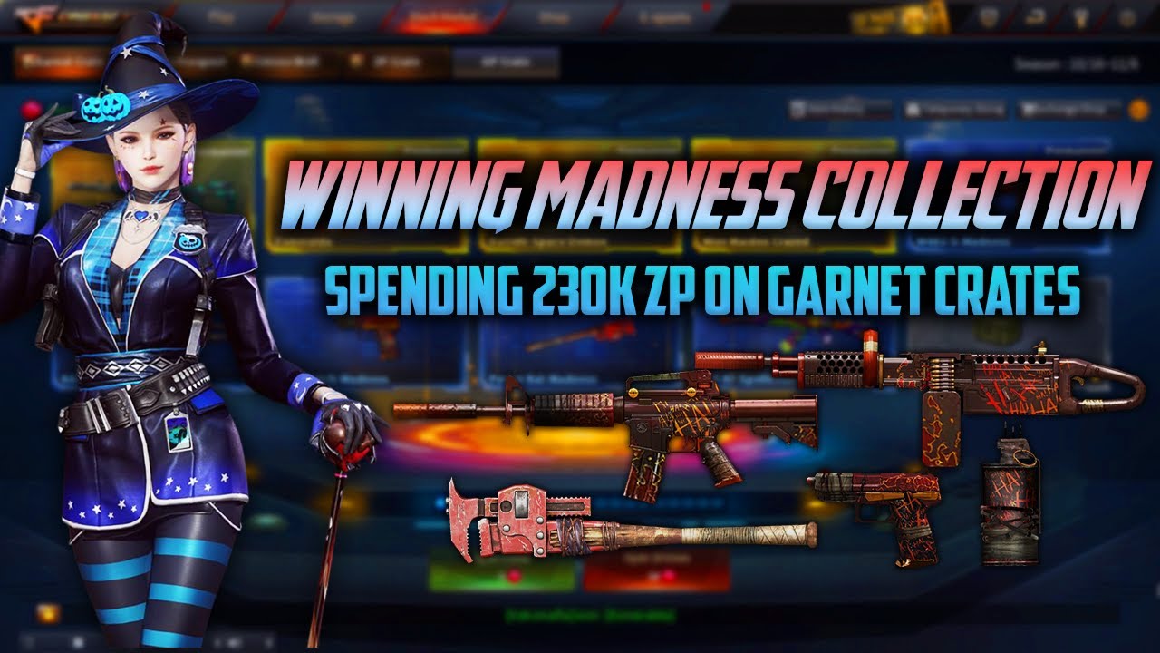 Crossfire West : Spin & Win Winning madness collection - 230K ZP - Garnet Crates - Halloween 2024