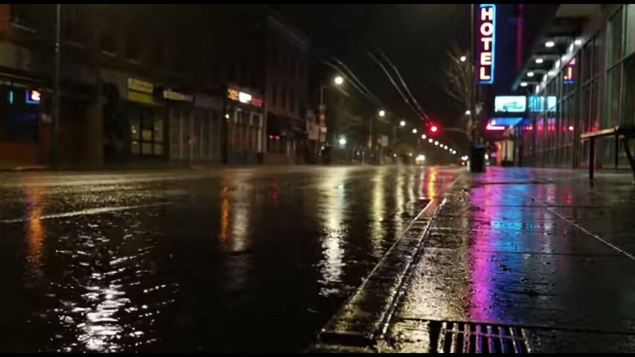 Street Rain Smooth Jazz for Rainy Nights & Urban Chill Music
