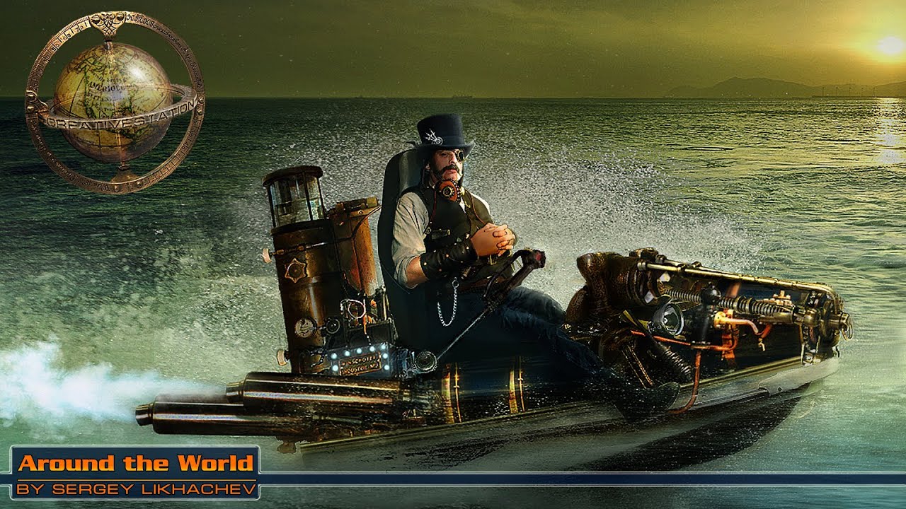 Around the World / Вокруг света - SpeedArt Photoshop CS6 by BATKYA