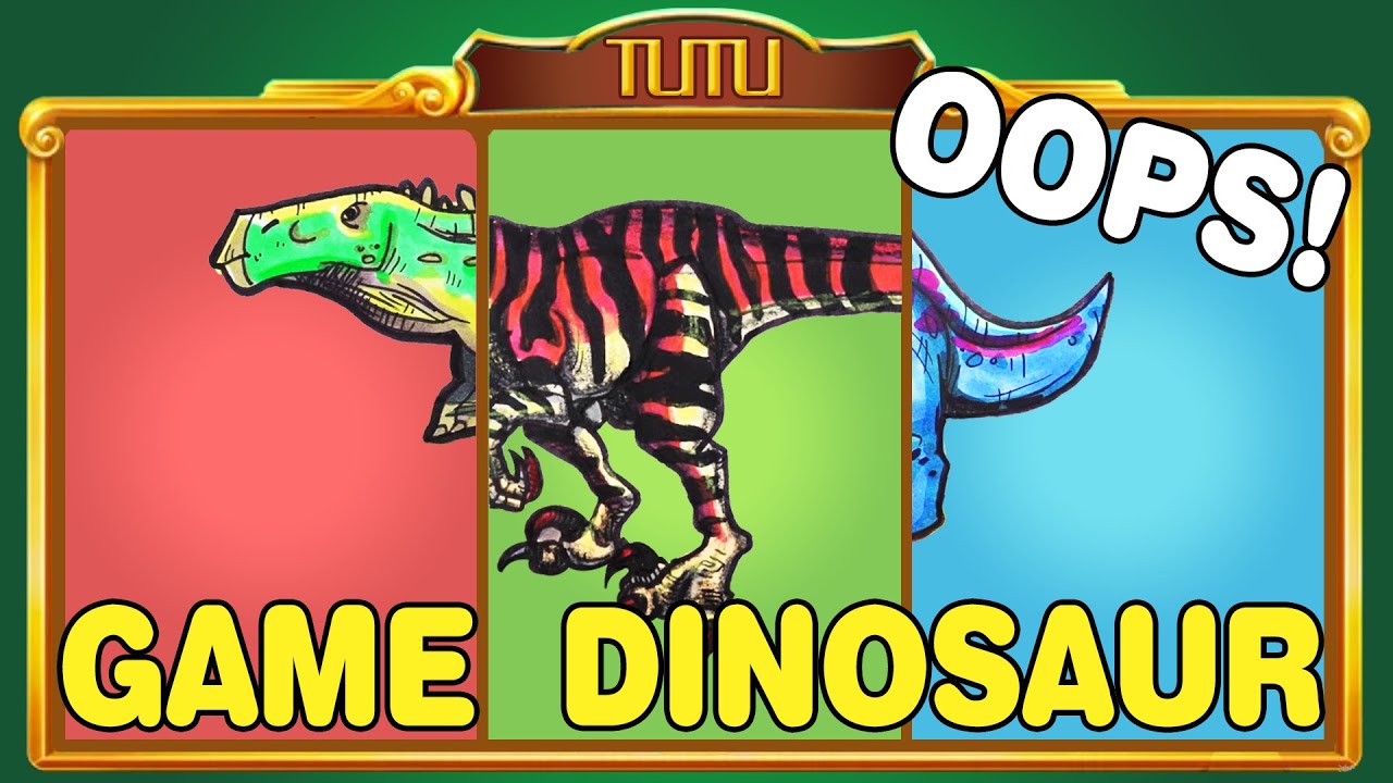 恐龙游戏机 | Dinosaur roulette game | Getting the dinosaur right | learn dinosaurs' name