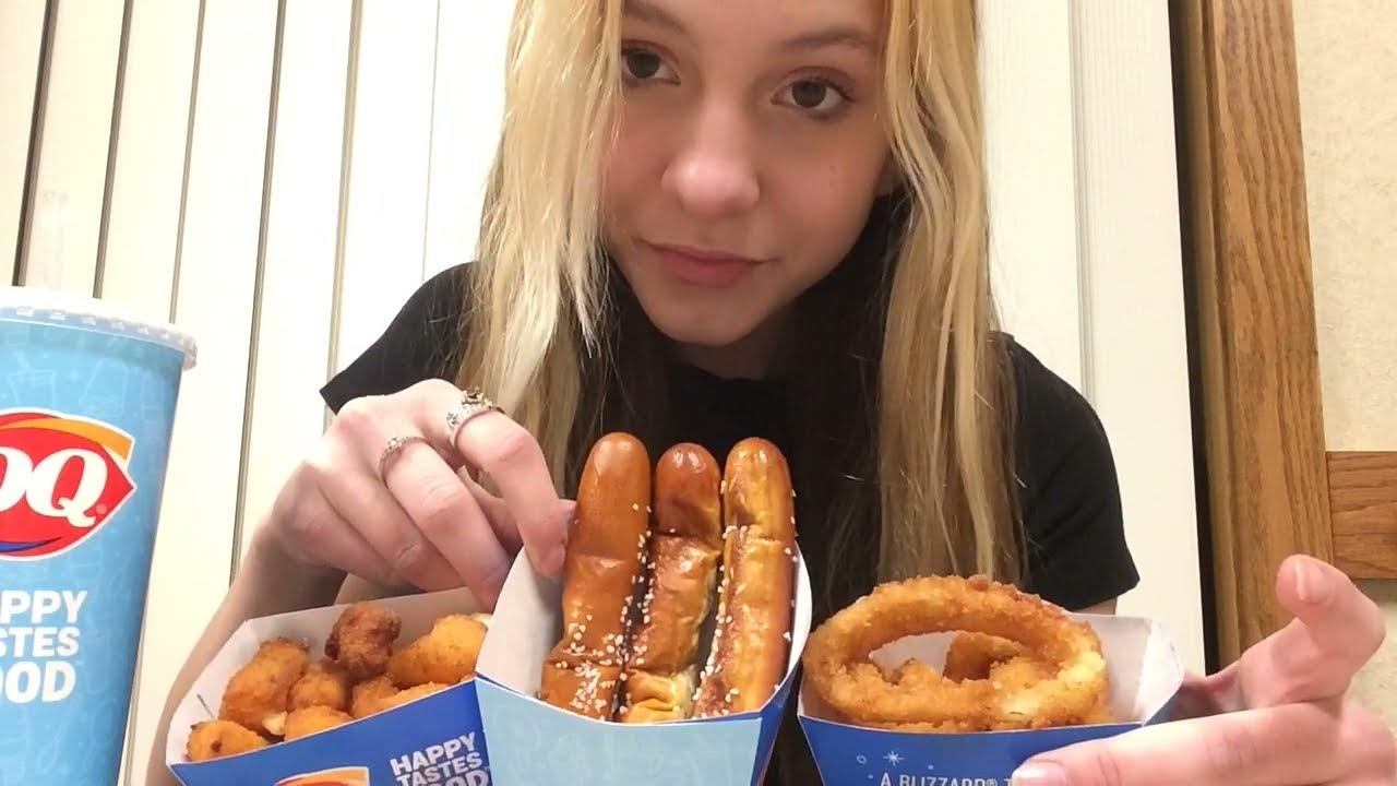 ASMR EATING Dairy Queen!