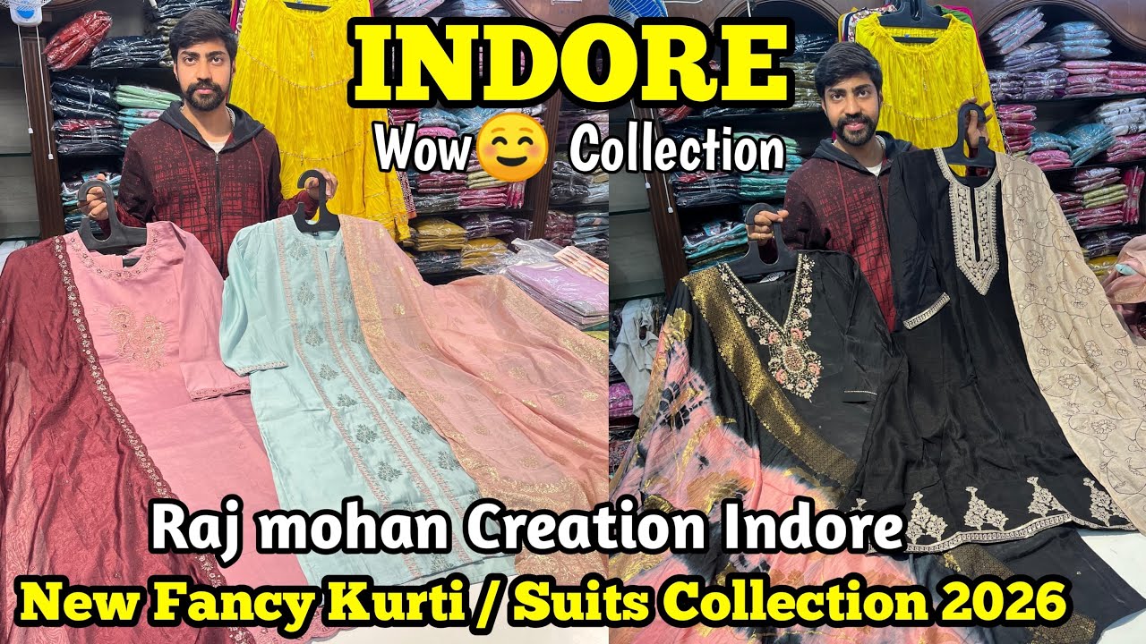 New Partywear Kurti Suits 2026 | Rajmohan Creation Indore | shopping Guide Wholesale 