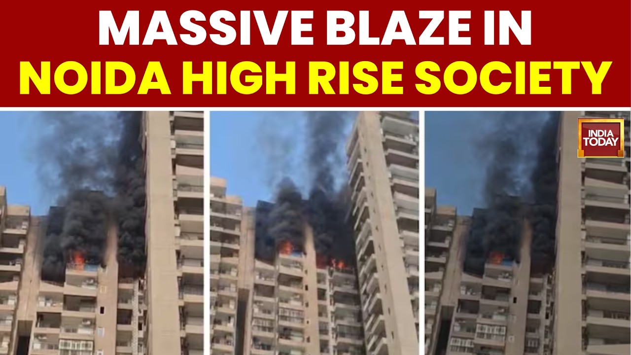 Noida Fire News: Blaze Erupts At Aranya Society In Sector-119, Firefighting Underway | India Today