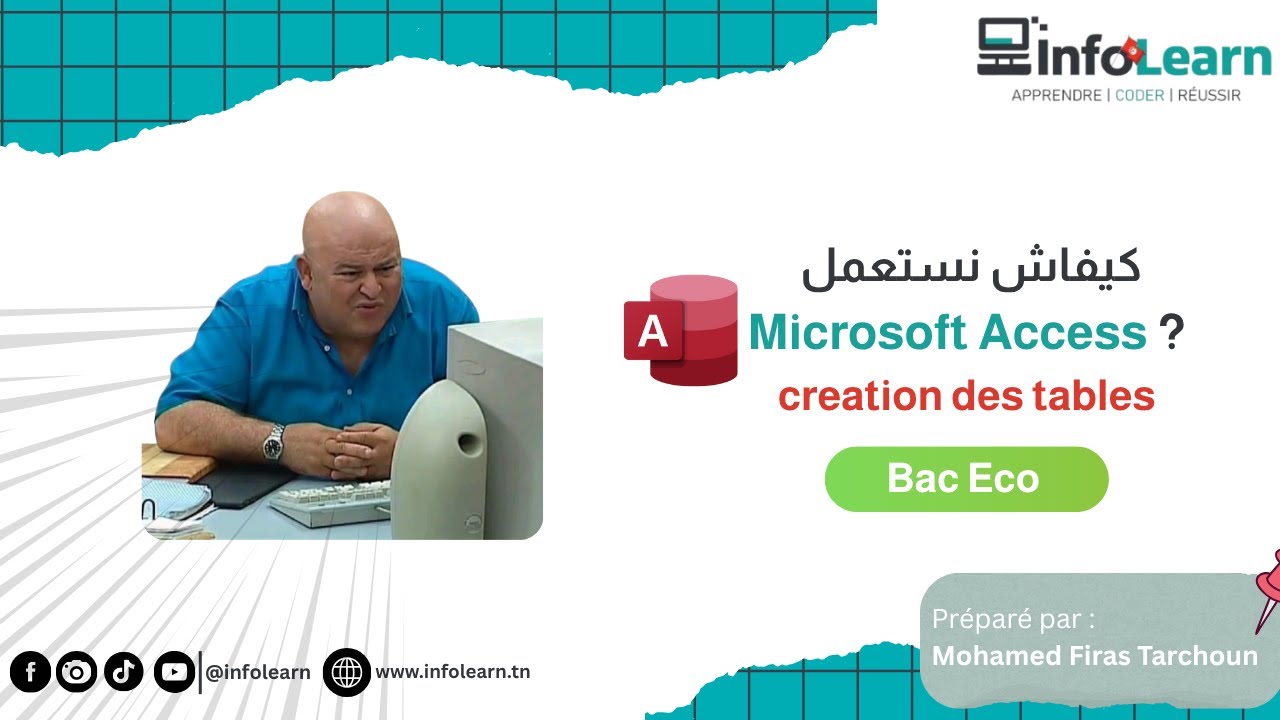 Microsoft access-Creation des tables | Bac eco