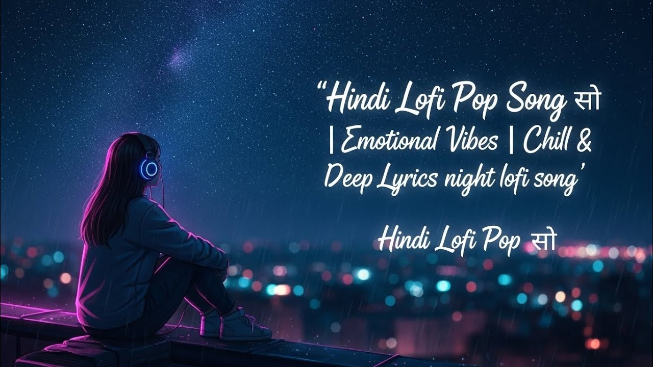 Night lofi song 🌌 | Hindi Lofi Pop Song 🎧 | Emotional Vibes | Chill & Deep Lyrics 💫#nightsong 