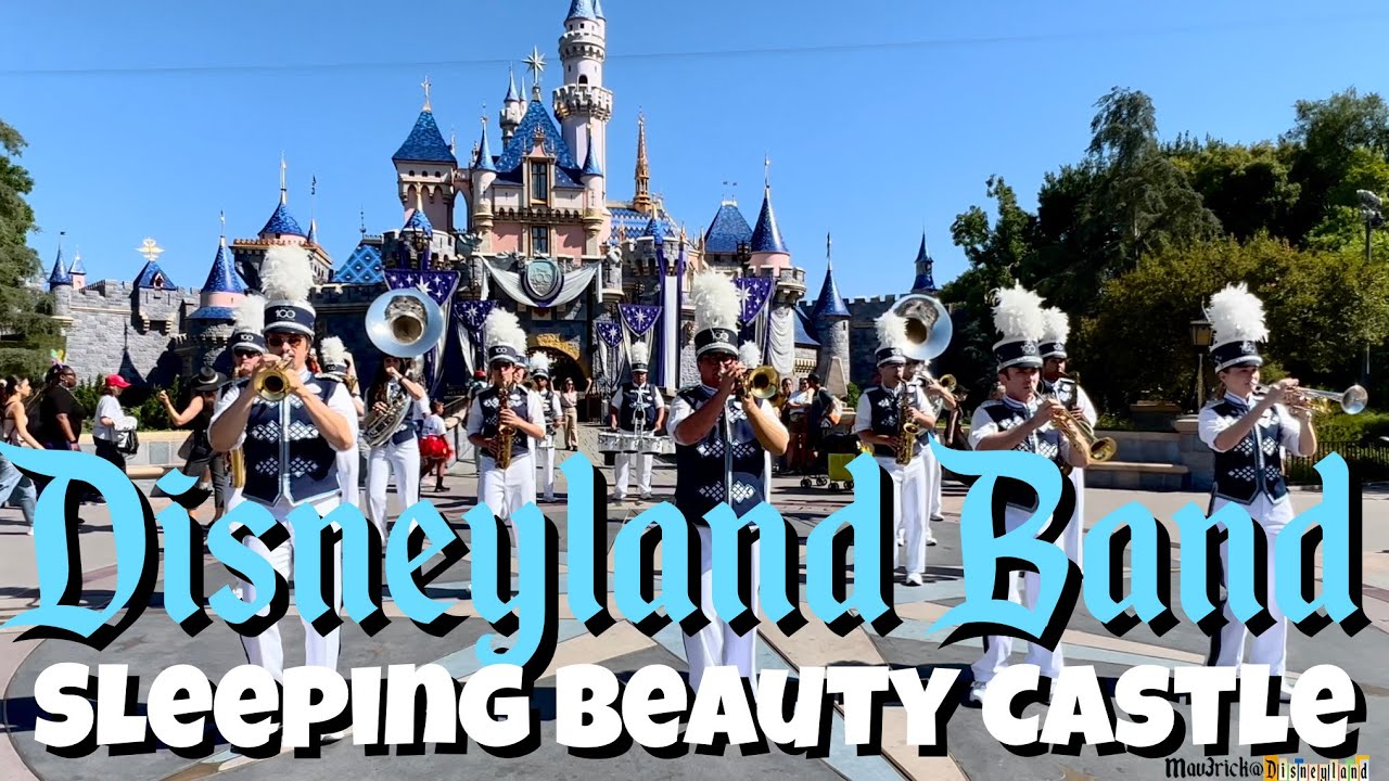Disneyland Band in Front of Sleeping Beauty Castle