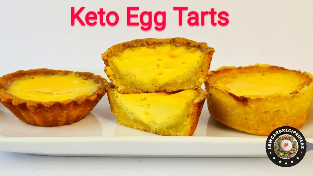 HOW TO MAKE KETO EGG TARTS - SMOOTH, SILKY EGG CUSTARD WITH A CRISPY & FLAKY CRUST !