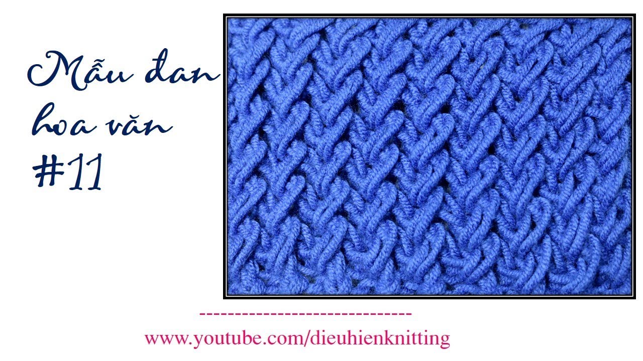 [MẪU ĐAN] - Mẫu đan khăn cho nam, hoa văn #11 (Pattern knit scarf for men)