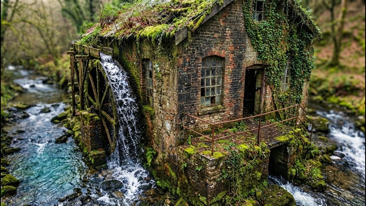 I Turned an Abandoned Watermill into a Luxury House (ASMR)