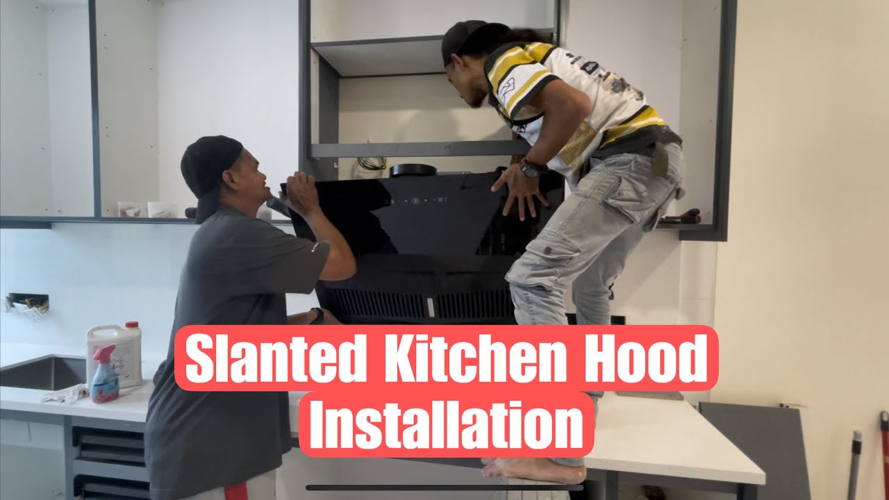 How To Install Slanted Kitchen Hood || Livinox LCH-NITE-90BL