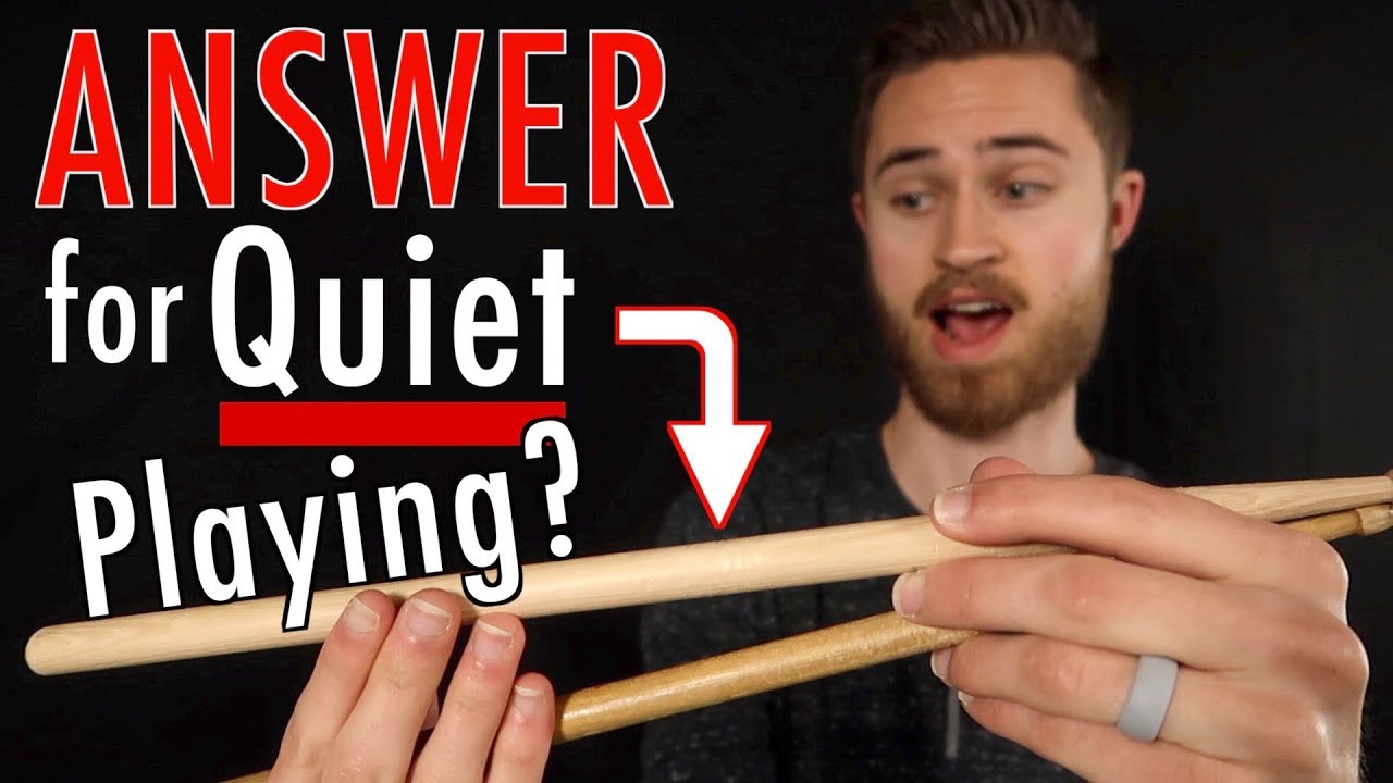Маленькие барабанные палочки НЕ тише. Однако...