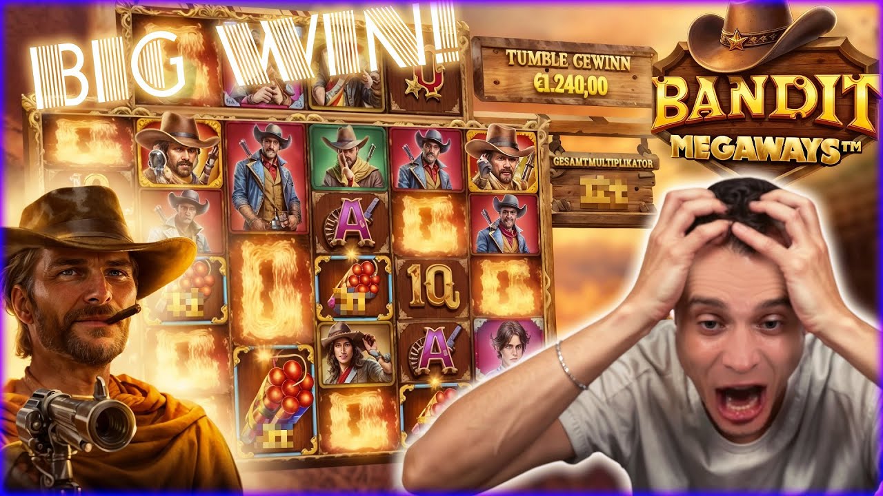 Bandit Megaways - Neuer Pragmatic Slot auf 100 EUR Einsatz!🤠🌵| Casino Slot Stream Highlights