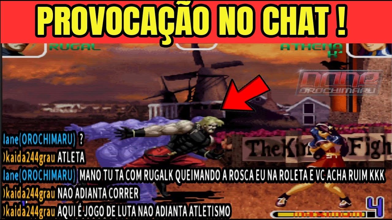 ►KOF 2002 PLUS►RUGALEIRO FICOU AGITANDO NO CHAT PEGOU RUGAL TILTO E ME CHAMOU DE ATLETA KKKKKKKKKK