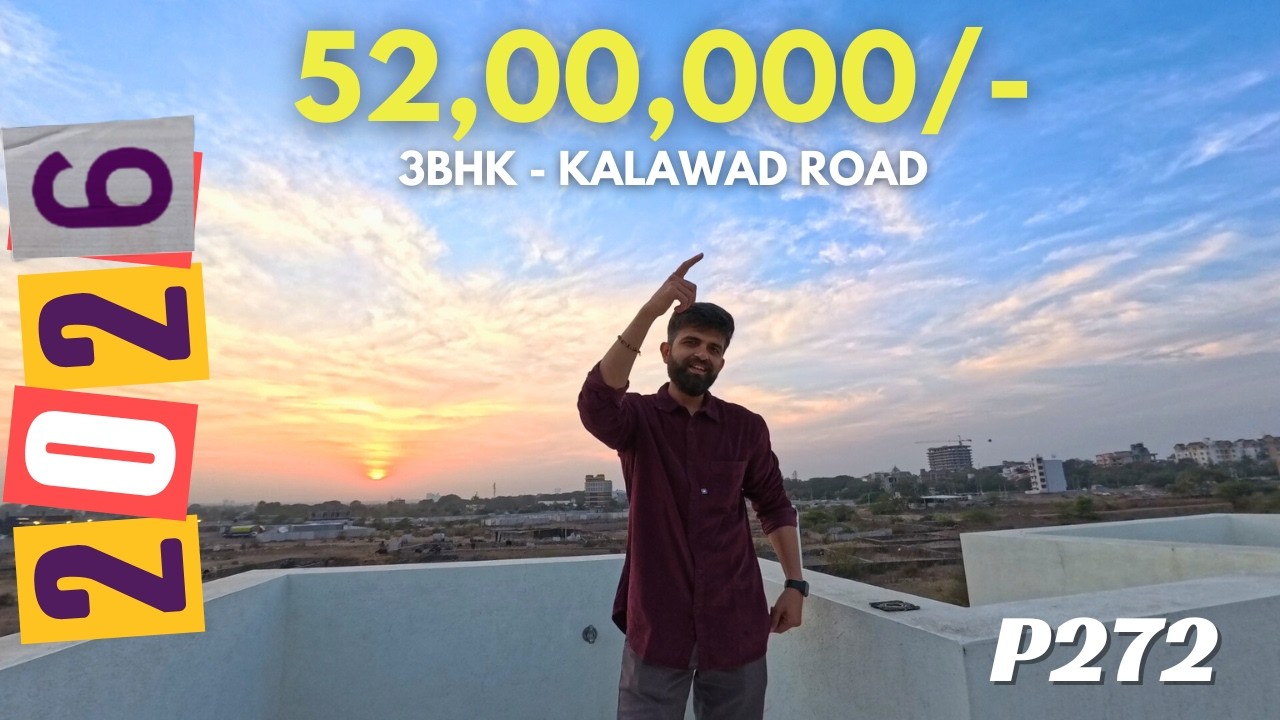 3BHK || 52 LAKH || 75 VAR || READY TO MOVE || KALAVAD RAOD || REAL-ESTATE || RAJKOT || FOR SELL