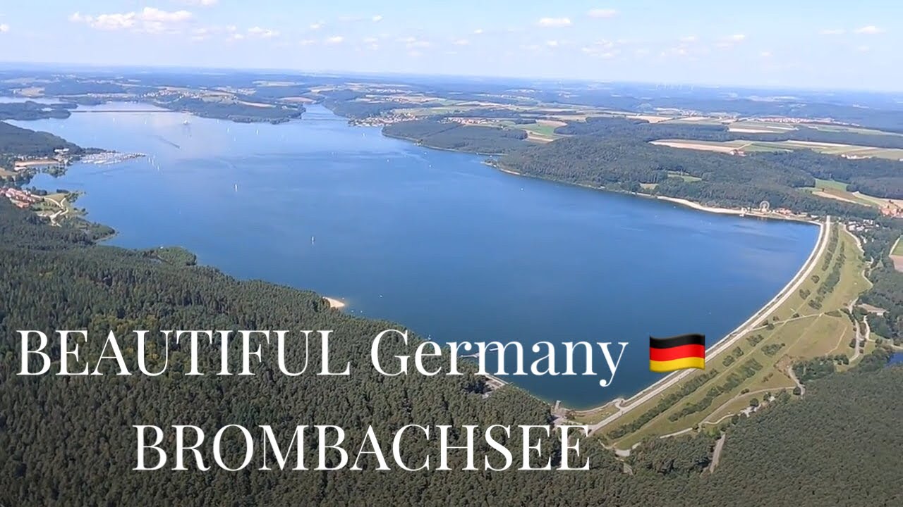 Haben Sie die Brombachsee Staumauer schon mal von der Vogelperspektive gesehen?