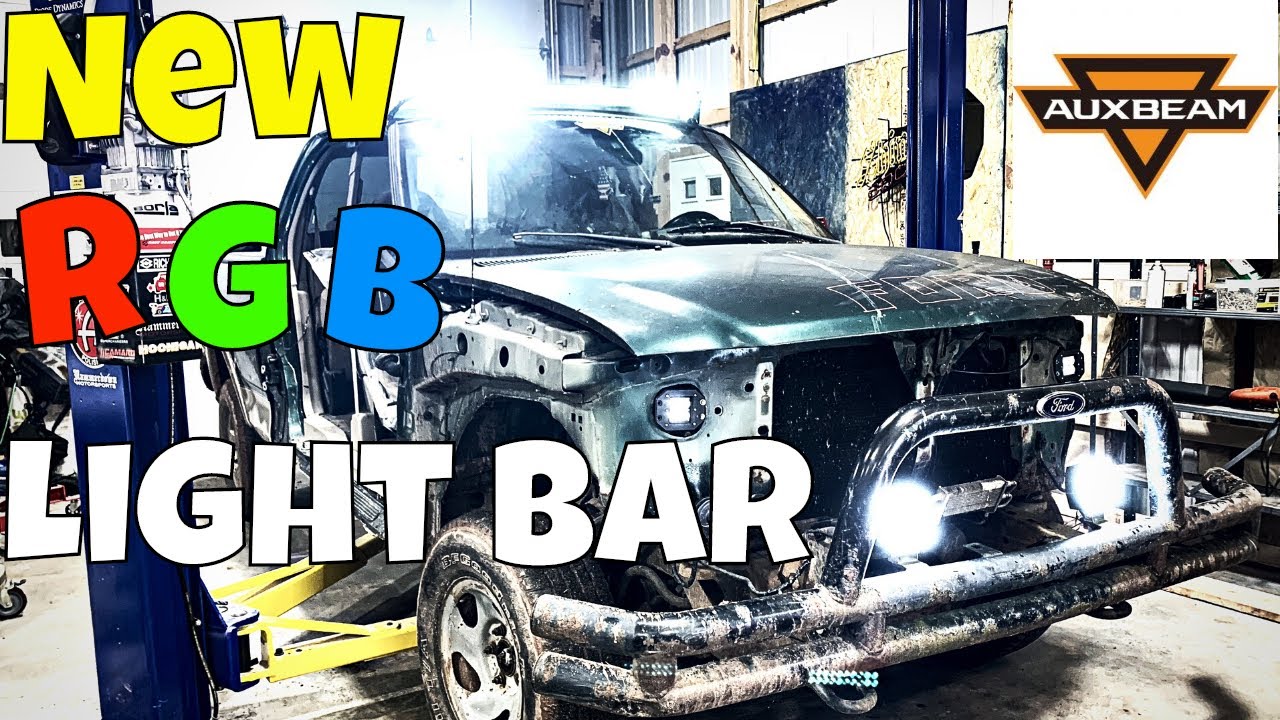 Auxbeam V Series RGB 42 Inch Light Bar Install