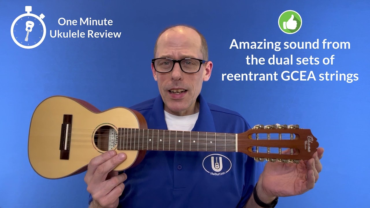 One Minute Ukulele Review: Ohana CK-70-8 Taropatch Ukulele