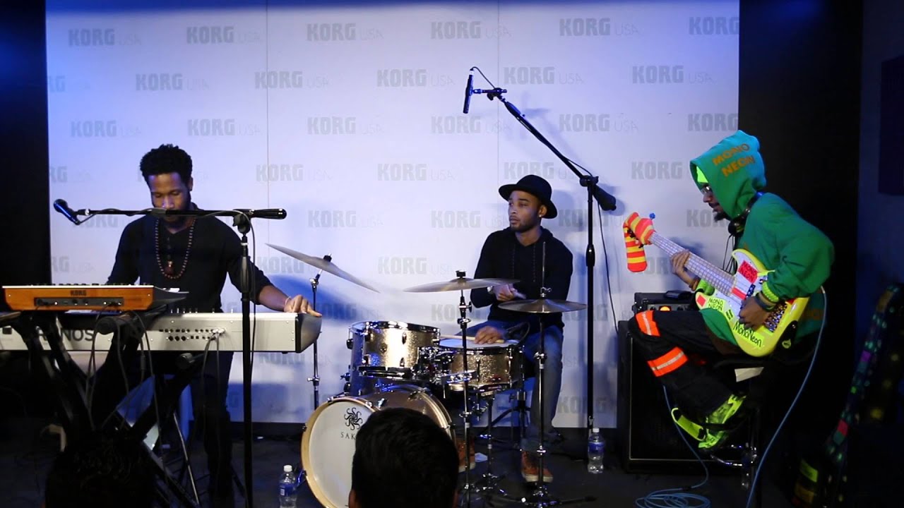 Cory Henry, MONO NEON, TaRon Lockett at KORG Booth - NAMM 2016 (1/3)