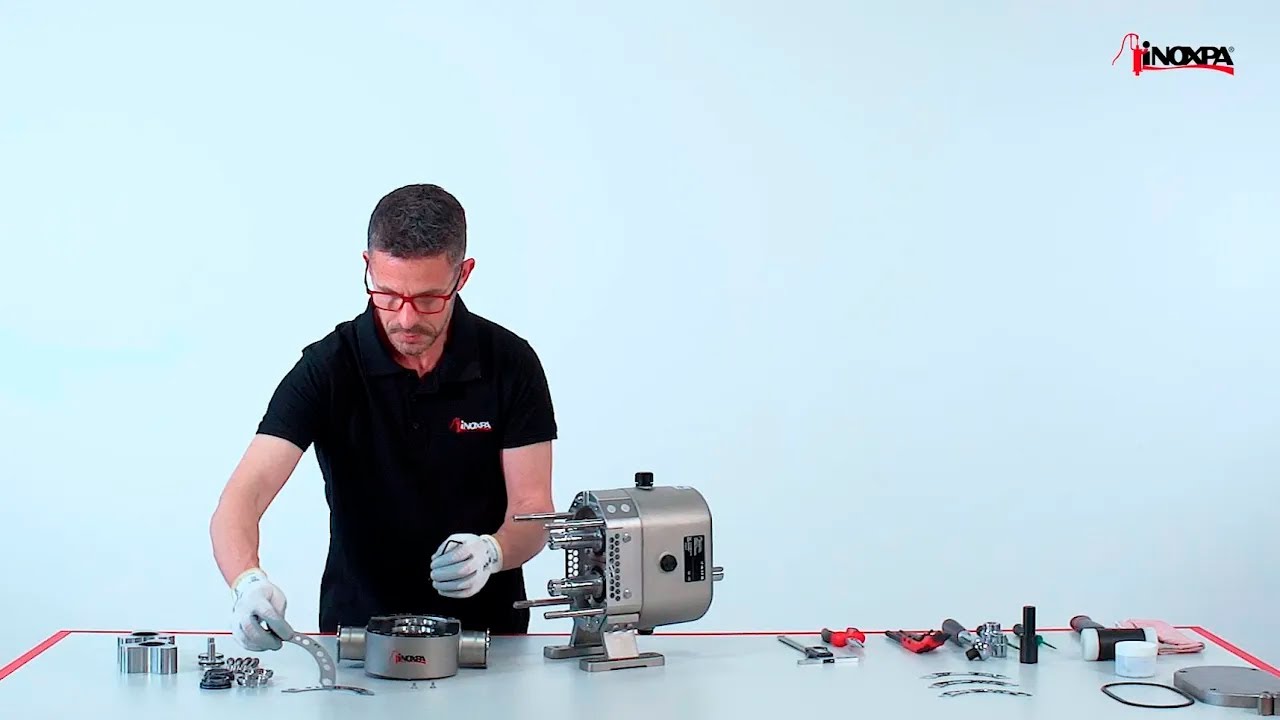 INOXPA ULTILOBE ROTARY LOBE PUMP - REPLACEMENT AND ADJUSTMENT OF ROTORS #lobepump #pumpmaintenance