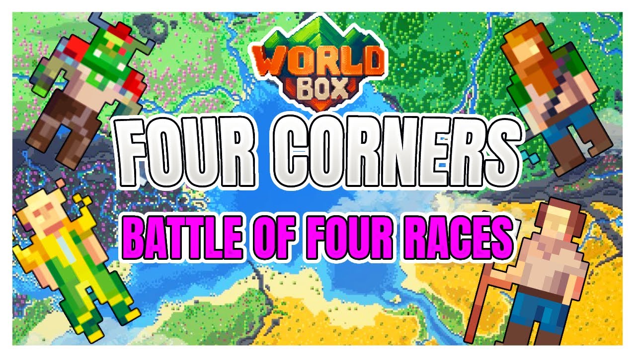 Four Corners - Battle of four races - WorldBox Timelapse