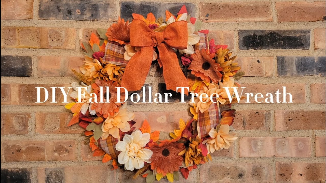 Dollar Tree DIY Fall Wreath | Dollar Tree Fall Decor