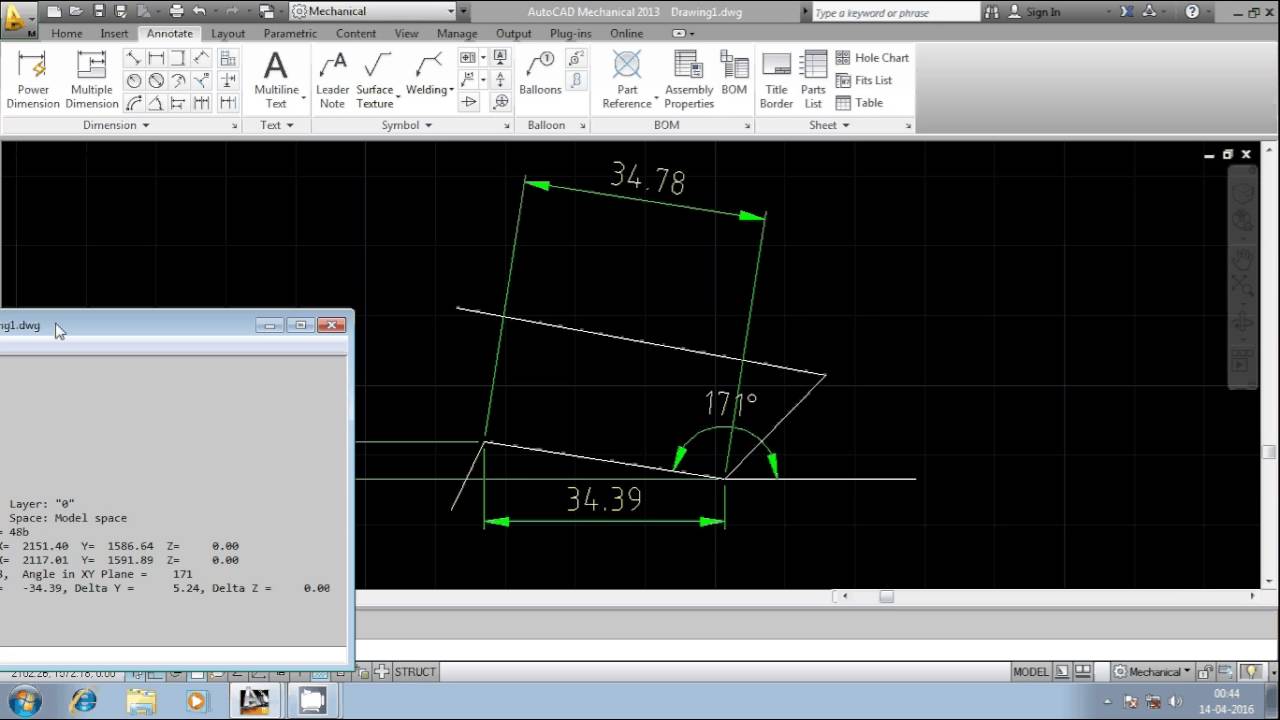 LIST COMMAND IN AUTOCAD