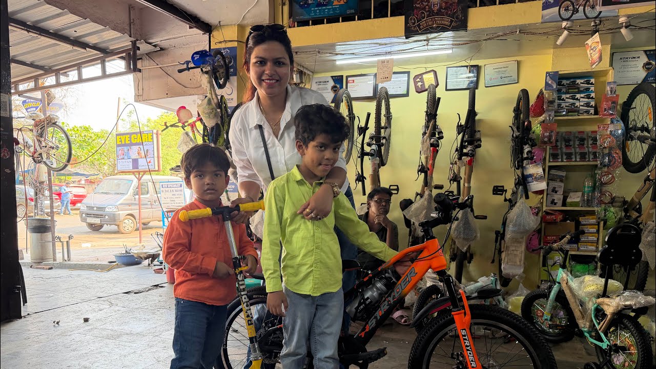 Honey ke liye new cycle🚲& bhavi ke liye new scooter🛴