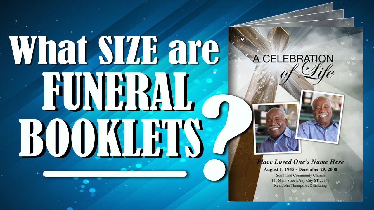 What Size Are Funeral Booklets?
