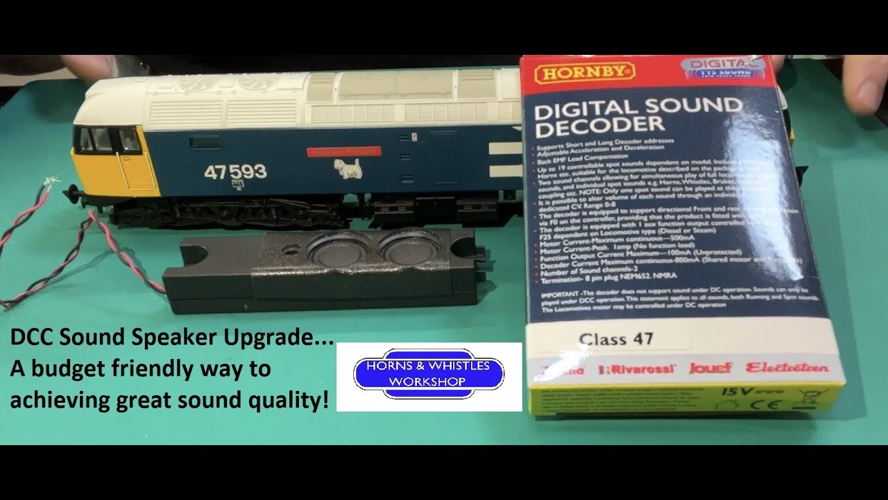 DCC Sound Speaker Upgrade - getting great quality sound without breaking the bank!