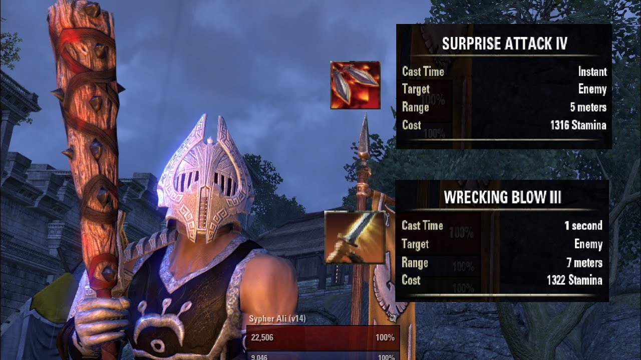 ESO PvP - Wrecking Blow vs Surprise Attack