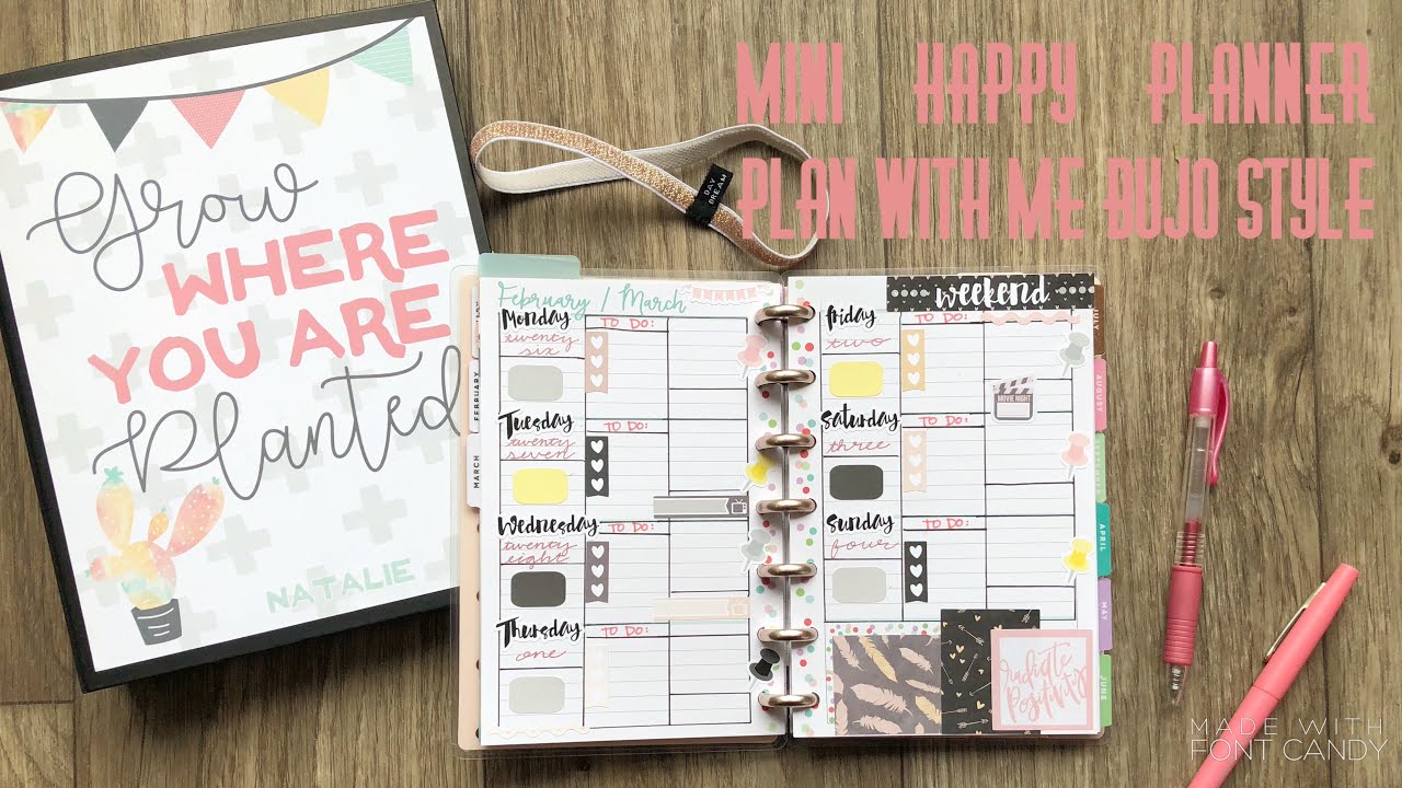 Mini Happy Planner // Plan With Me // Bujo Style