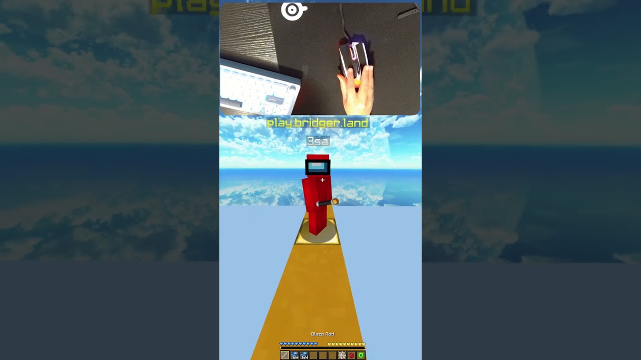 Minecraft Drag Click💀 #shorts