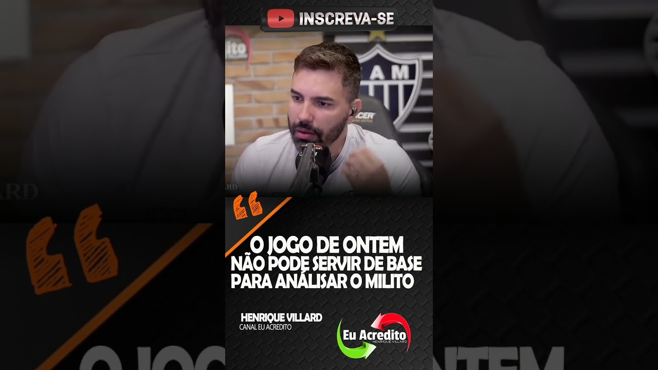 ⚠️ HENRIQUE VILLARD FALA SOBRE O TRABALHO DO T&Eacute;CNICO DO ATL&Eacute;TICO | GALO #galo #shorts #atl&eacute;tico