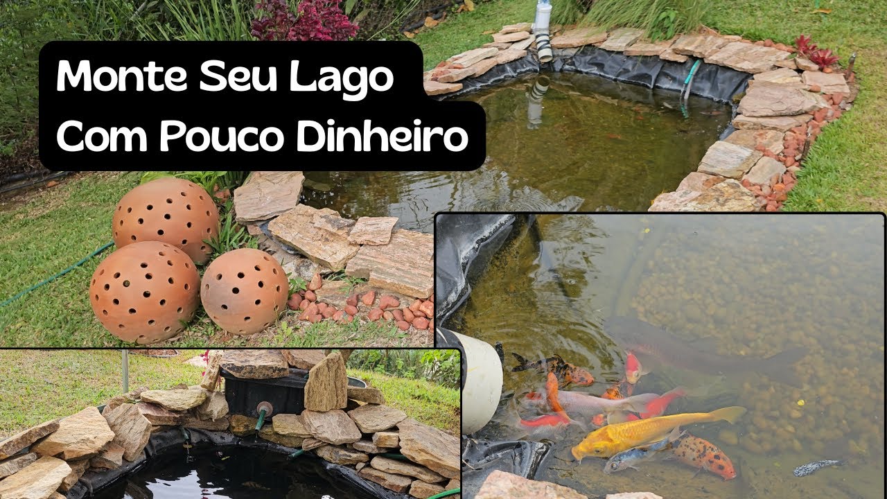 Lagos Ornamentais Caseiros | Feitos com Geomembrana e Filtros Simples